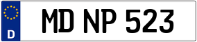 Truck License Plate